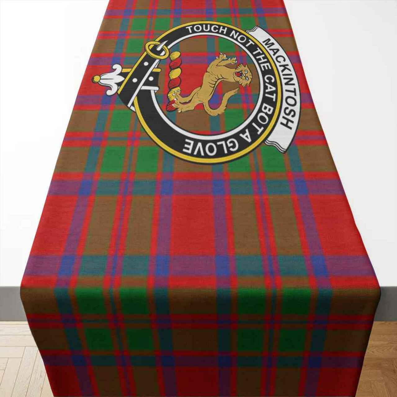 MacKintosh Tartan Crest Table Runner - Cotton table runner