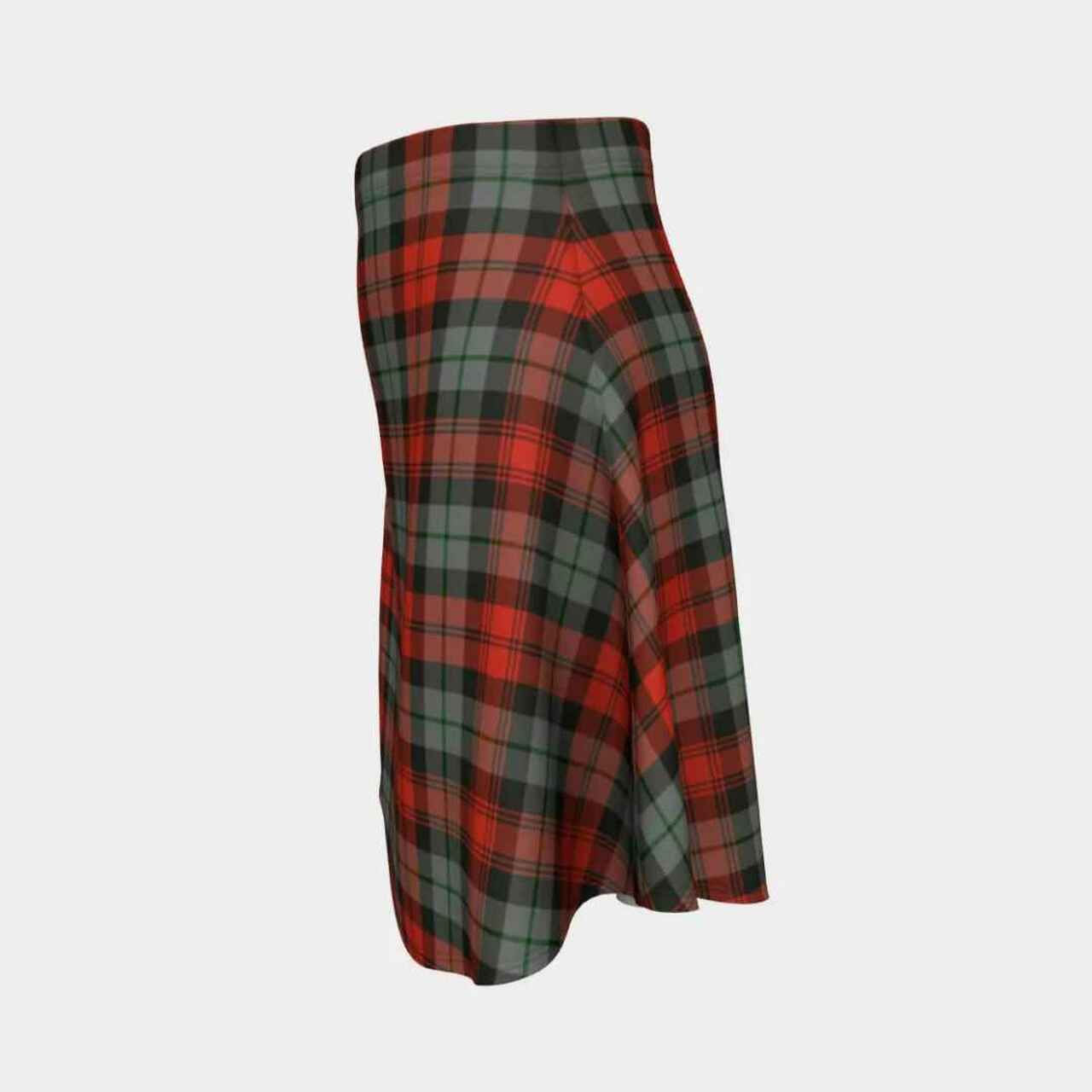 MacLachlan Weathered Tartan Flared Skirt