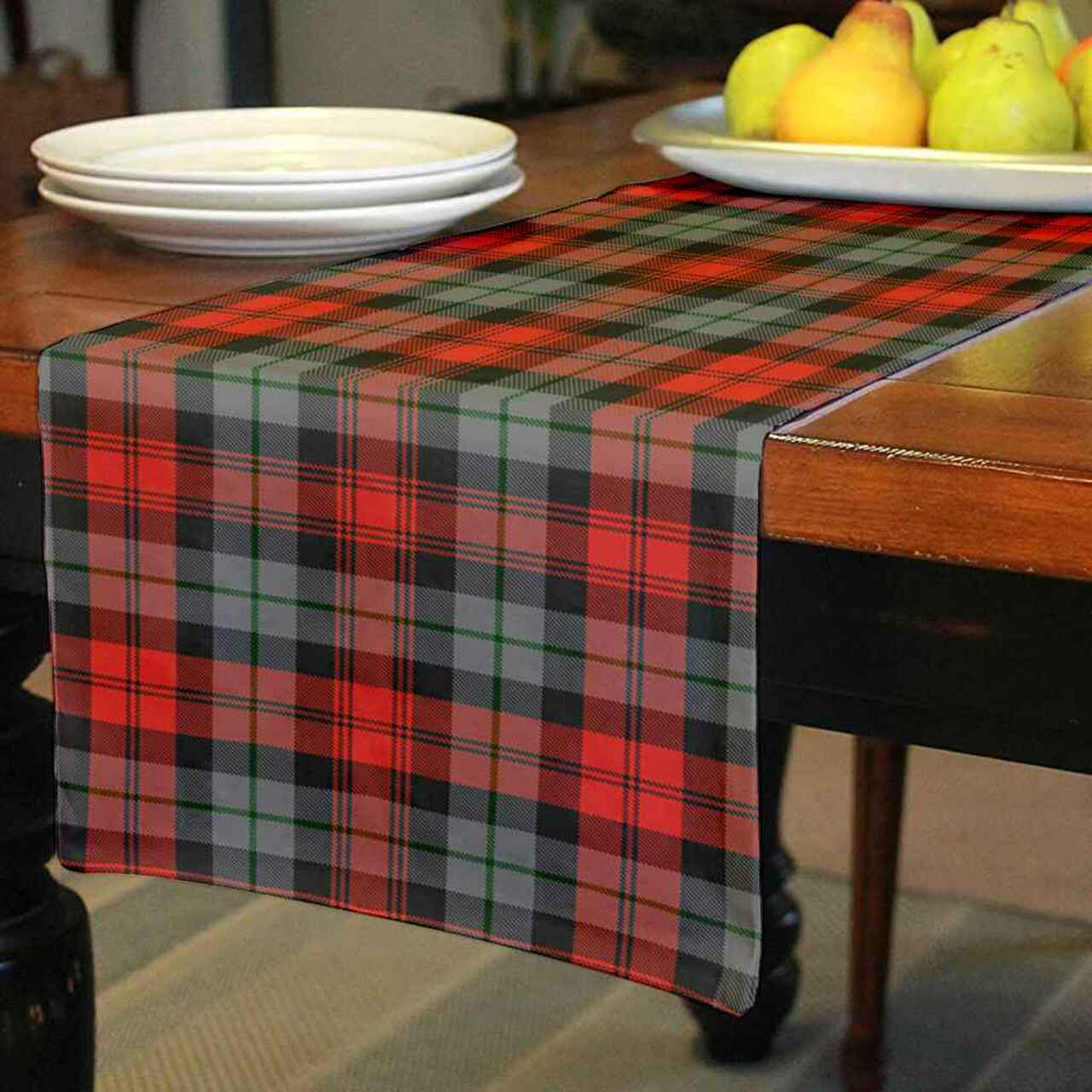 MacLachlan Weathered Tartan Table Runner - Cotton table runner