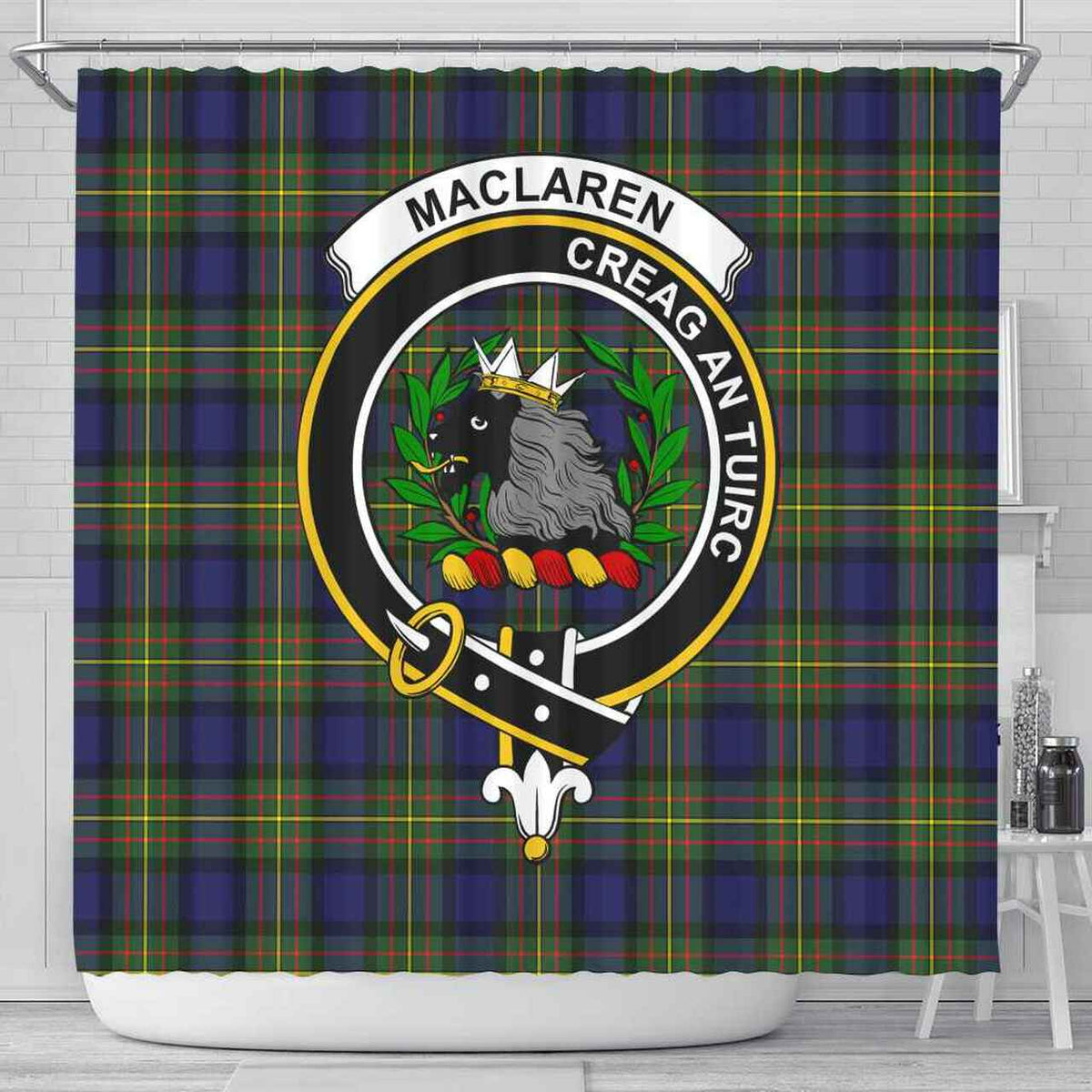 MacLaren Tartan Crest Shower Curtain