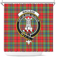 MacLean Tartan Crest Shower Curtain