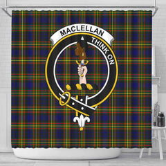 MacLellan Tartan Crest Shower Curtain