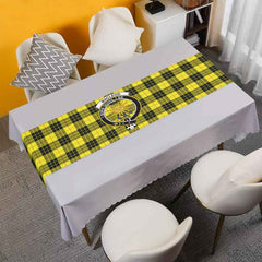 MacLeod Tartan Crest Table Runner - Cotton table runner