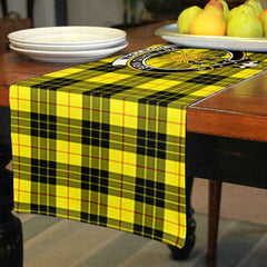 MacLeod Tartan Crest Table Runner - Cotton table runner