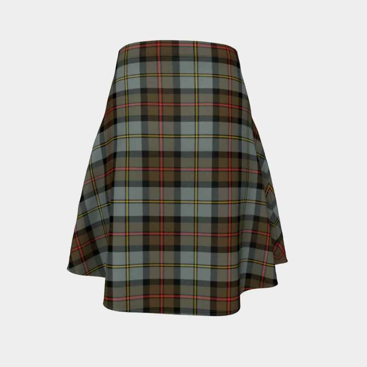 MacLeod of Harris Weathered Tartan Flared Skirt