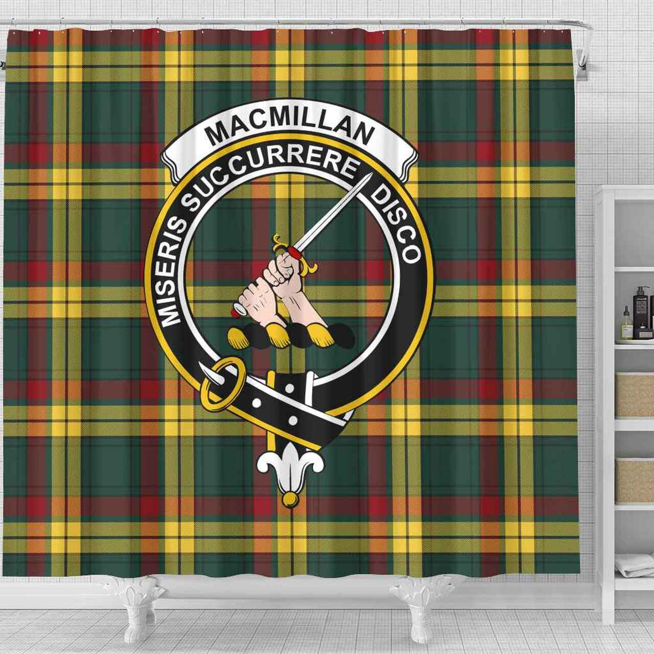 MacMillan Tartan Crest Shower Curtain