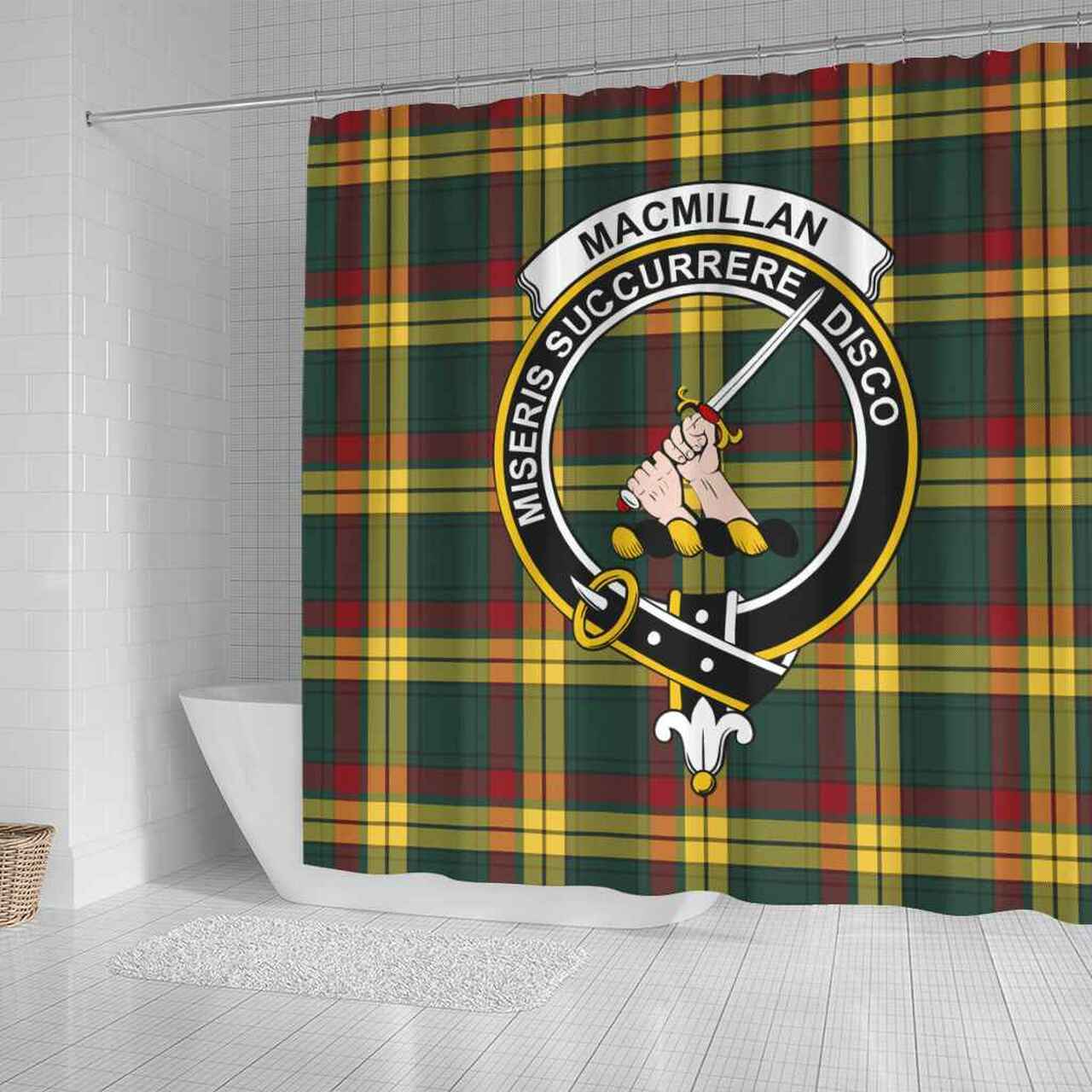 MacMillan Tartan Crest Shower Curtain