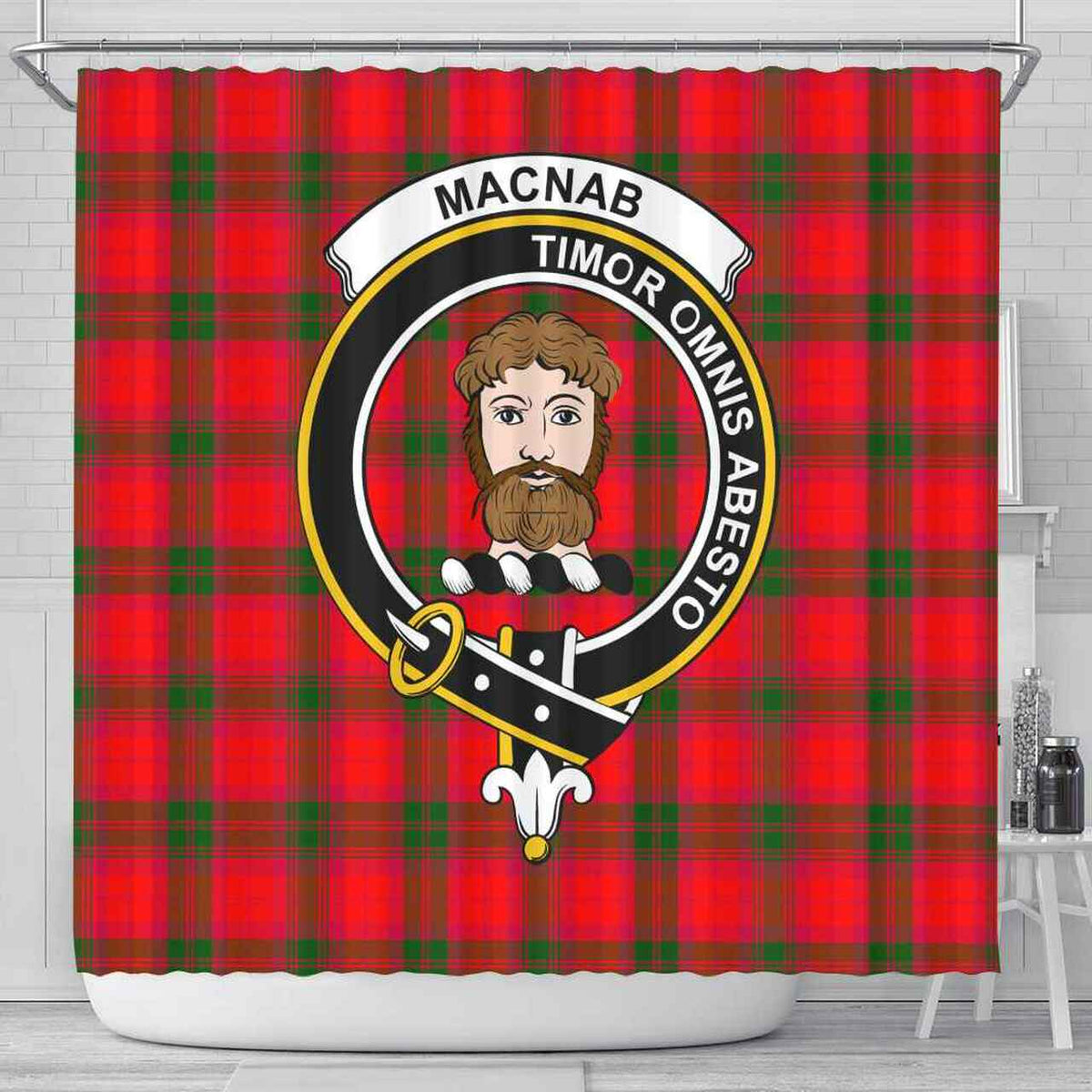 MacNab Tartan Crest Shower Curtain