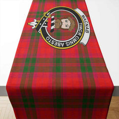 MacNab Tartan Crest Table Runner - Cotton table runner