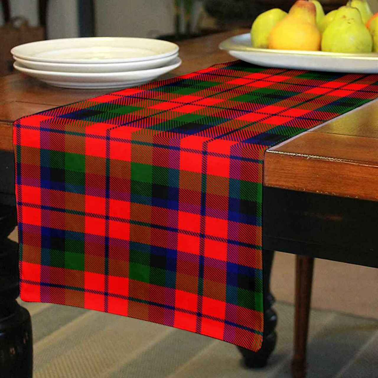 MacNaughton Modern Tartan Table Runner - Cotton table runner