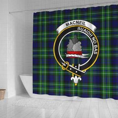 MacNeil of Colonsay Tartan Crest Shower Curtain