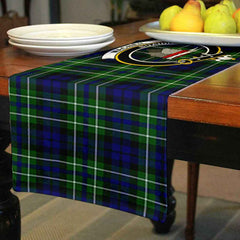 MacNeil of Colonsay Tartan Crest Table Runner - Cotton table runner