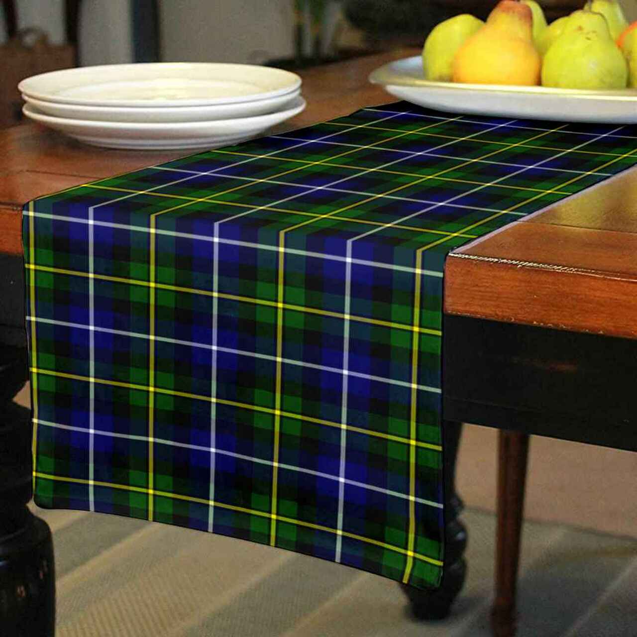 MacNeill of Barra Modern Tartan Table Runner - Cotton table runner