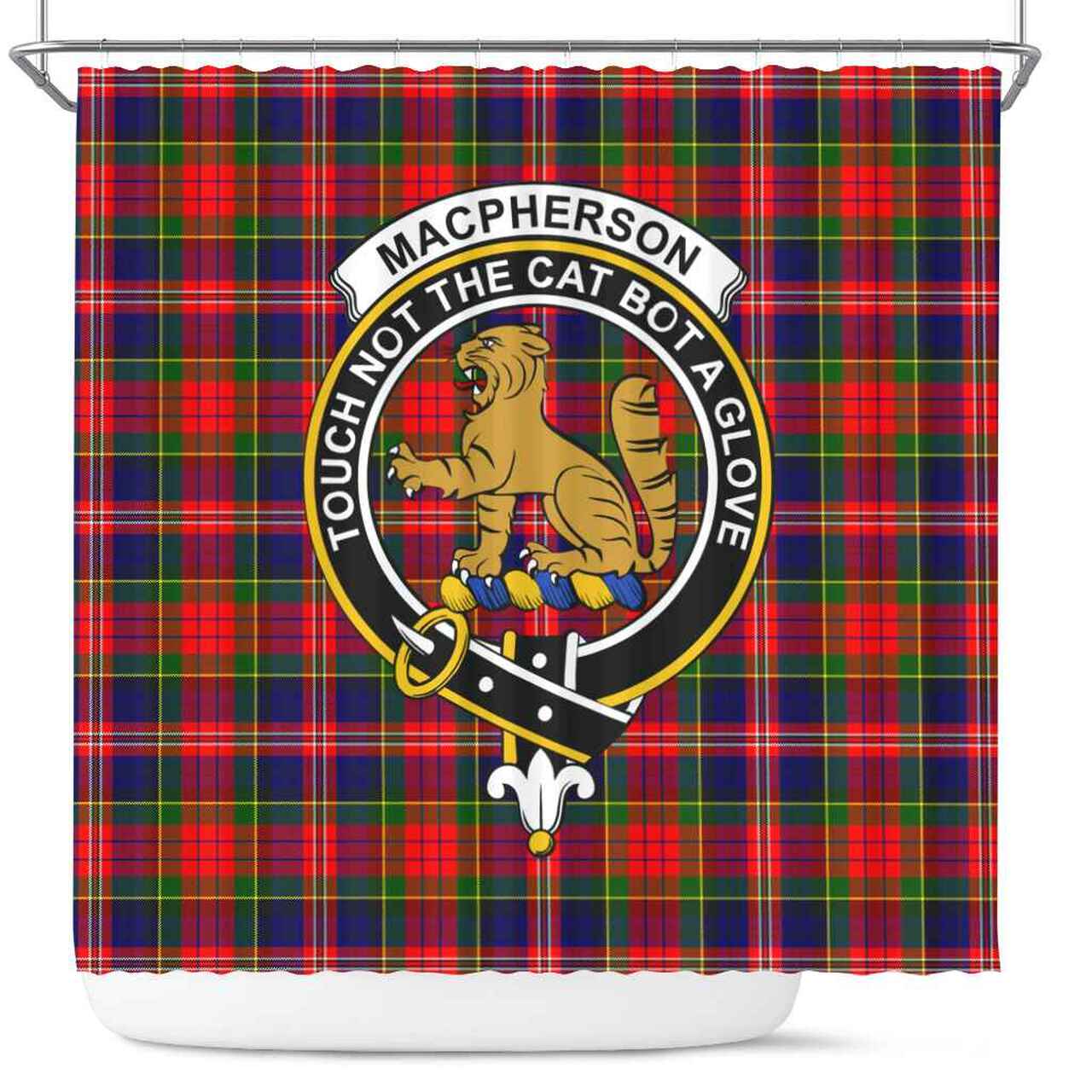 MacPherson Tartan Crest Shower Curtain