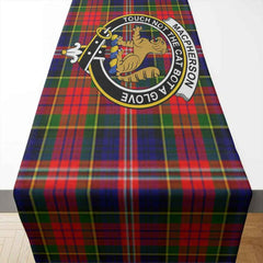 MacPherson Tartan Crest Table Runner - Cotton table runner