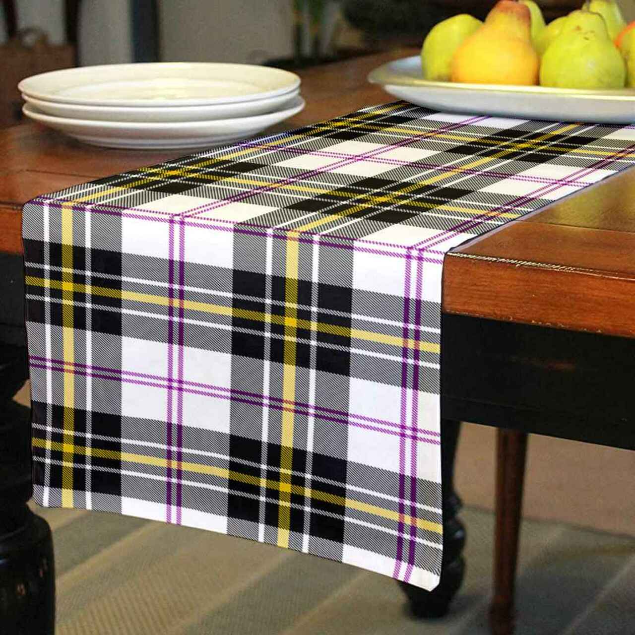 MacPherson Dress Modern Tartan Table Runner - Cotton table runner