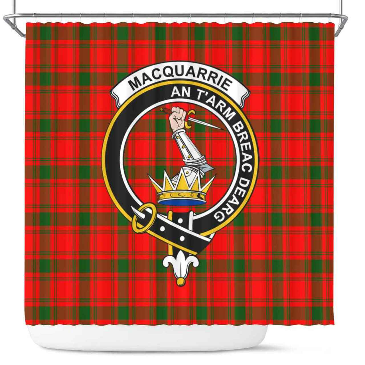 MacQuarrie Tartan Crest Shower Curtain