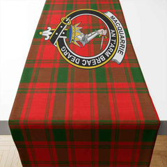 MacQuarrie Tartan Crest Table Runner - Cotton table runner