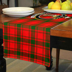 MacQuarrie Tartan Crest Table Runner - Cotton table runner