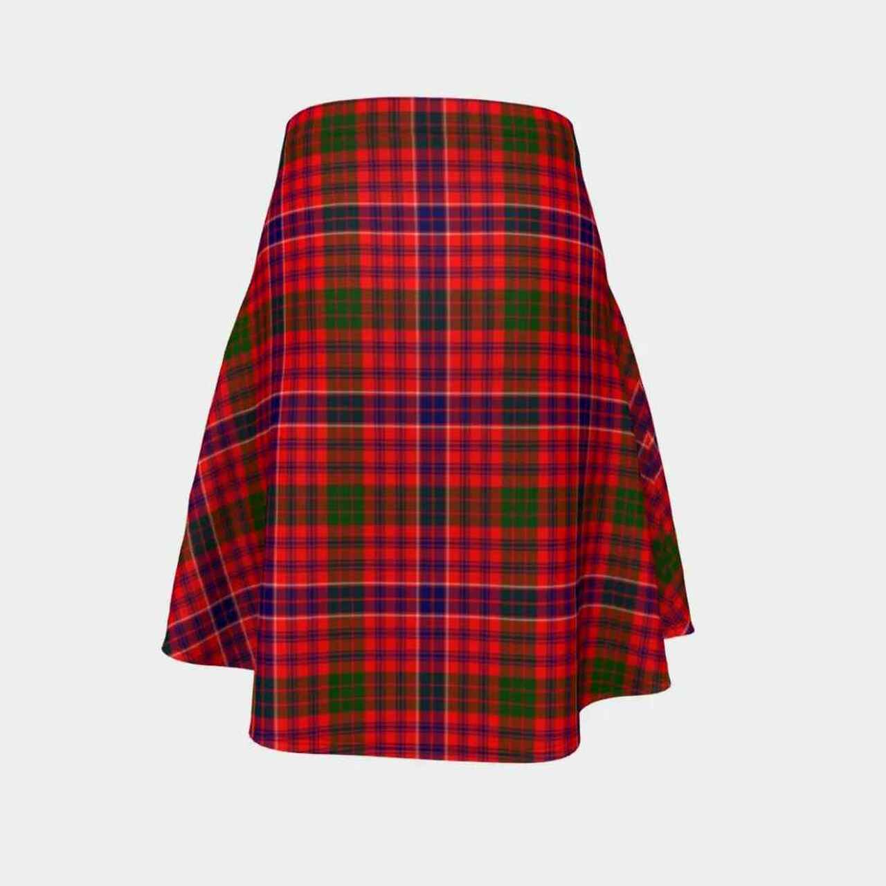 MacRae Modern Tartan Flared Skirt