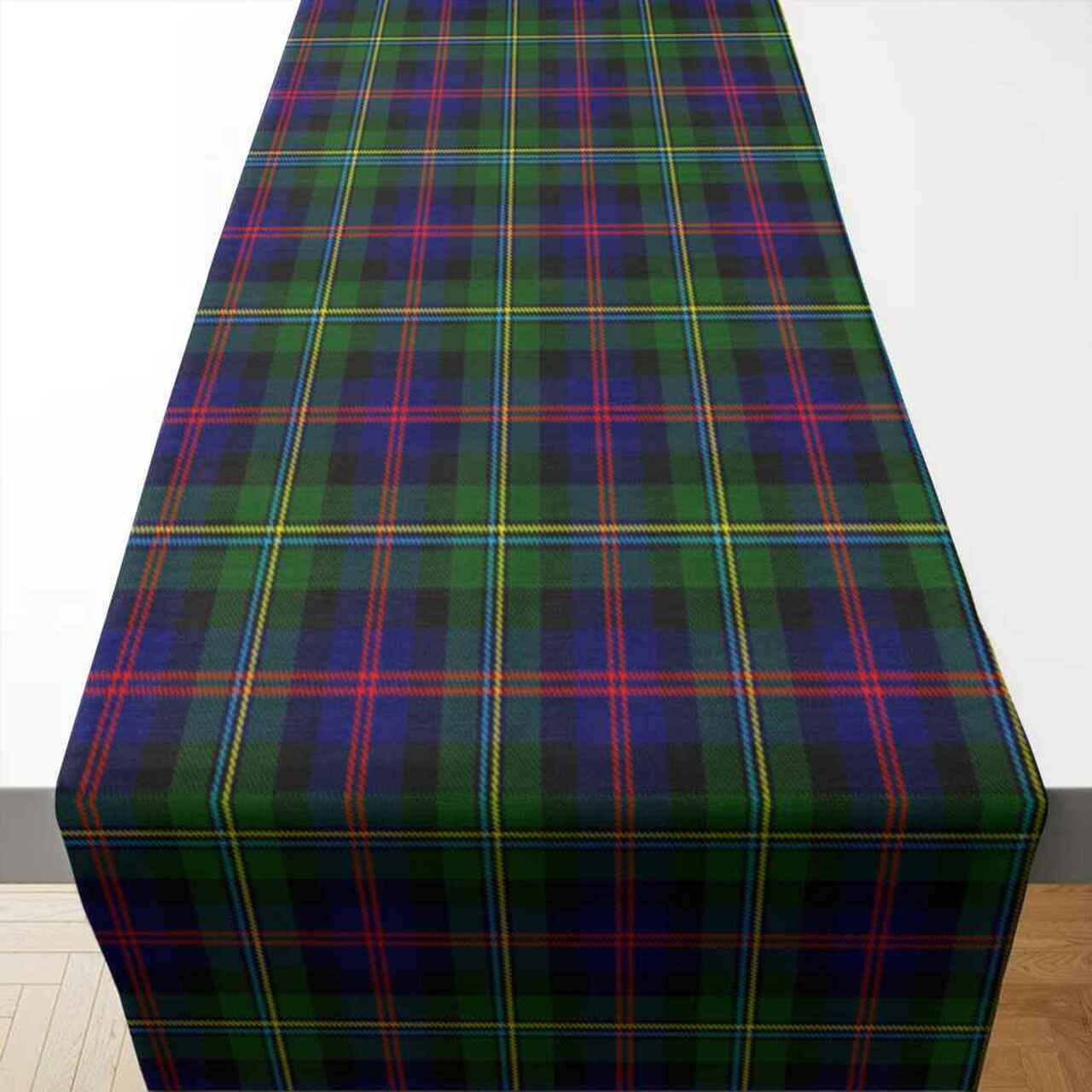 Malcolm Modern Tartan Table Runner - Cotton table runner