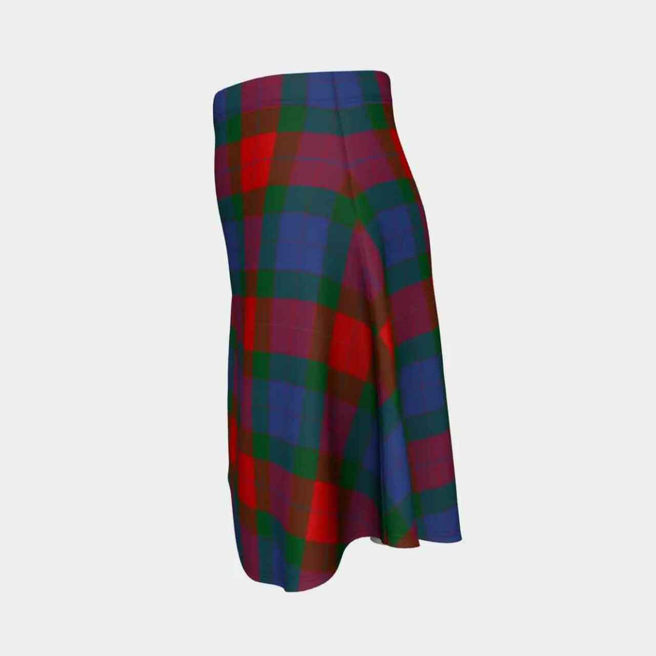 Mar Tartan Flared Skirt