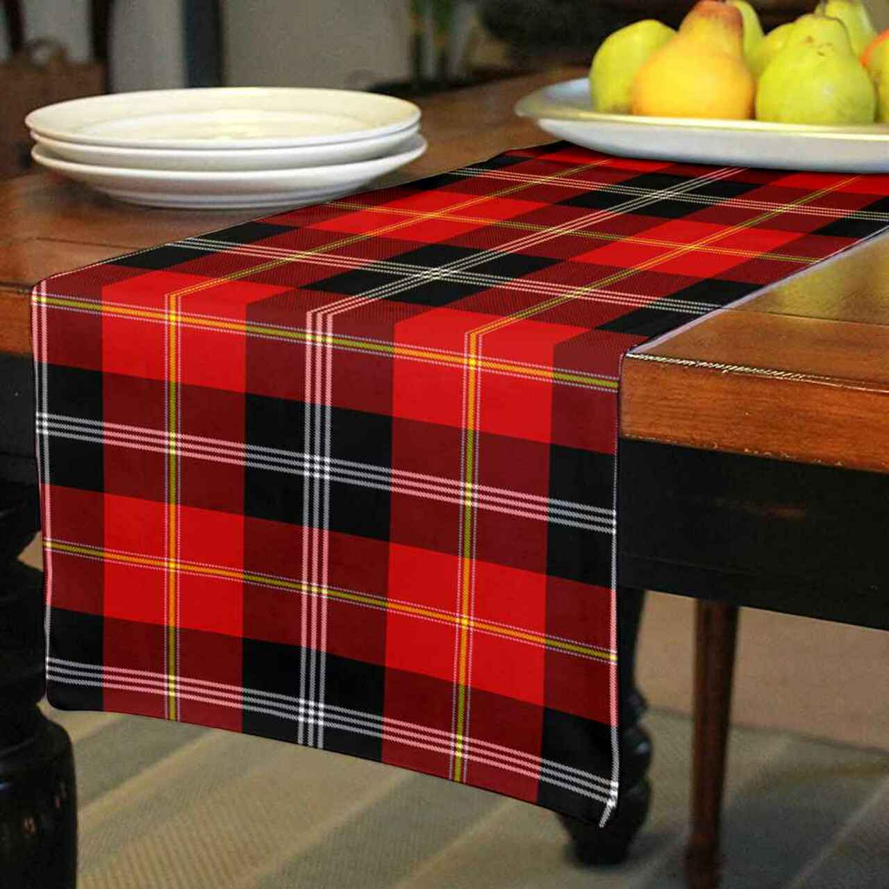 Marjoribanks Tartan Table Runner - Cotton table runner