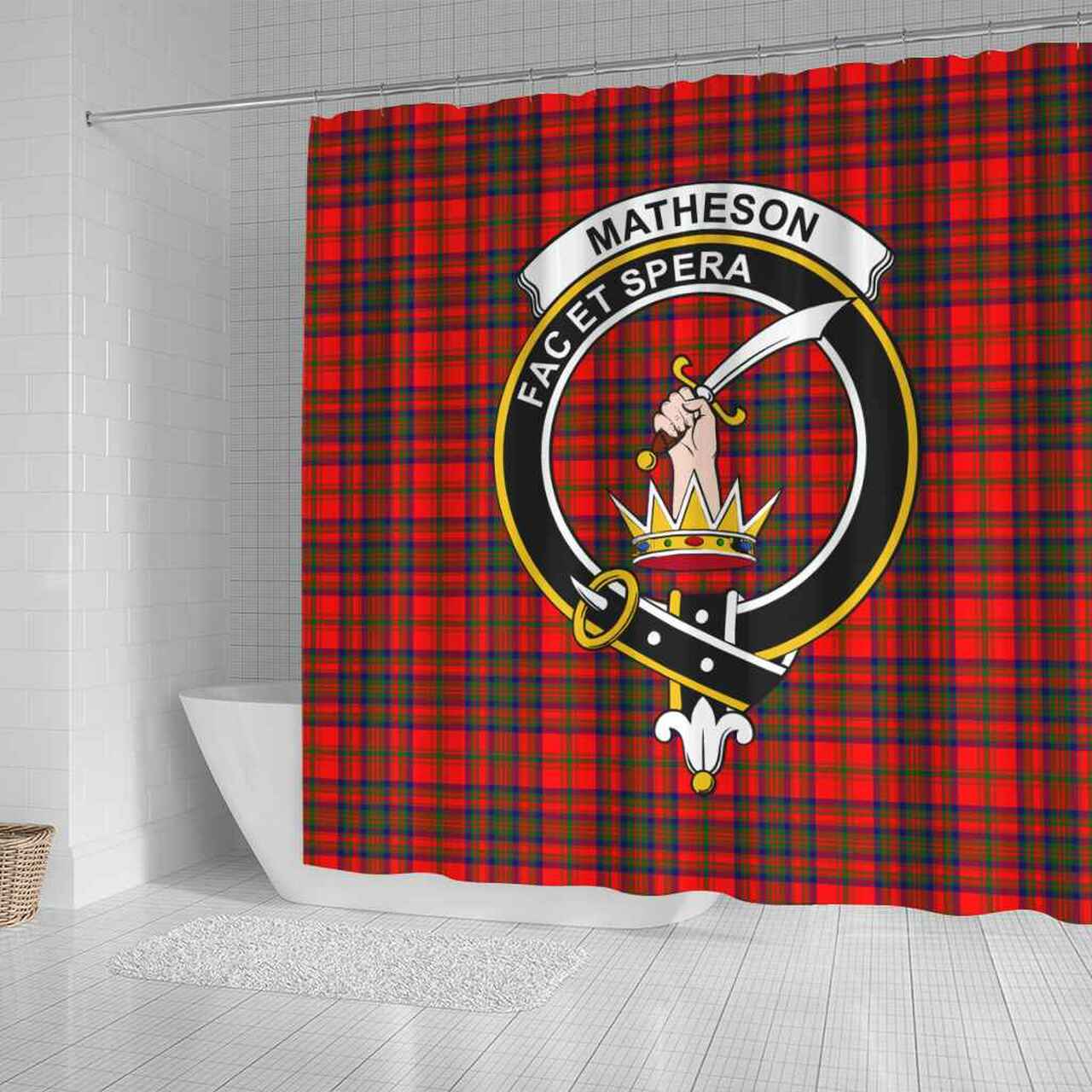 Matheson Tartan Crest Shower Curtain