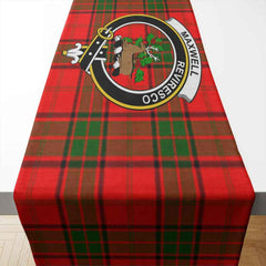 Maxwell Tartan Crest Table Runner - Cotton table runner