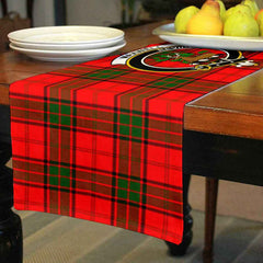 Maxwell Tartan Crest Table Runner - Cotton table runner