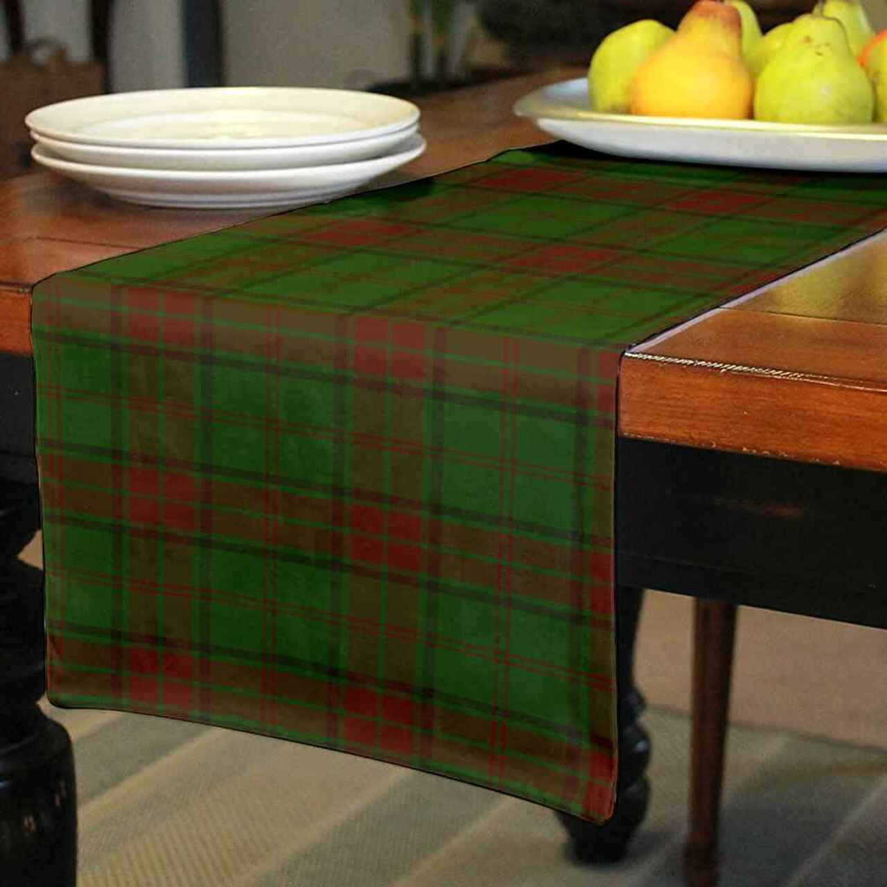 Maxwell Hunting Tartan Table Runner - Cotton table runner