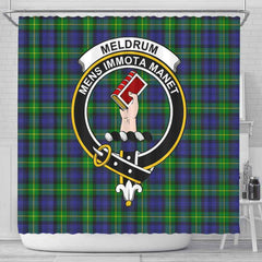 Meldrum Tartan Crest Shower Curtain