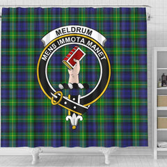 Meldrum Tartan Crest Shower Curtain