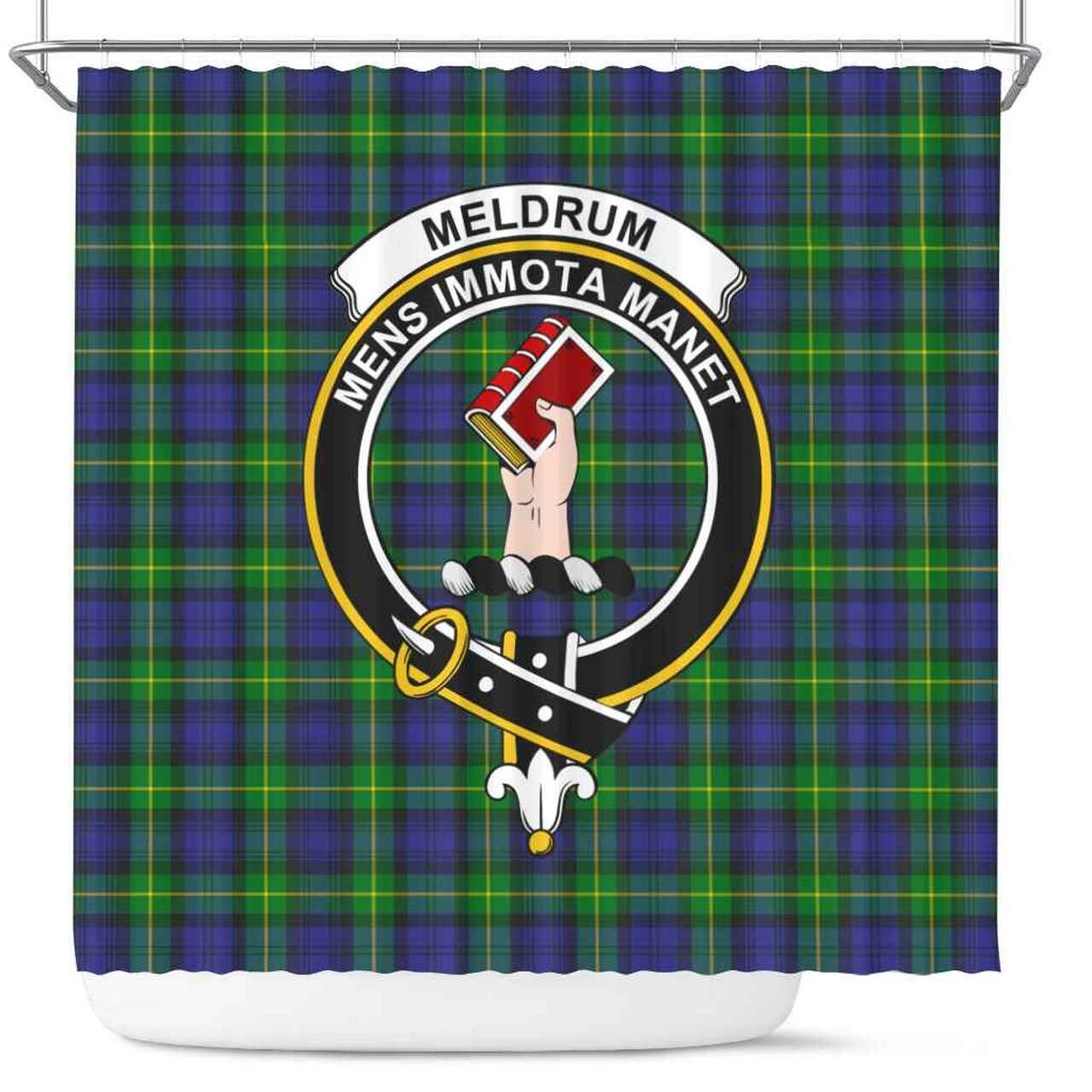 Meldrum Tartan Crest Shower Curtain