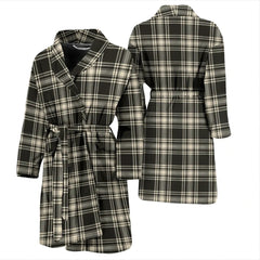 Menzies Black & White Ancient Tartan Bathrobe