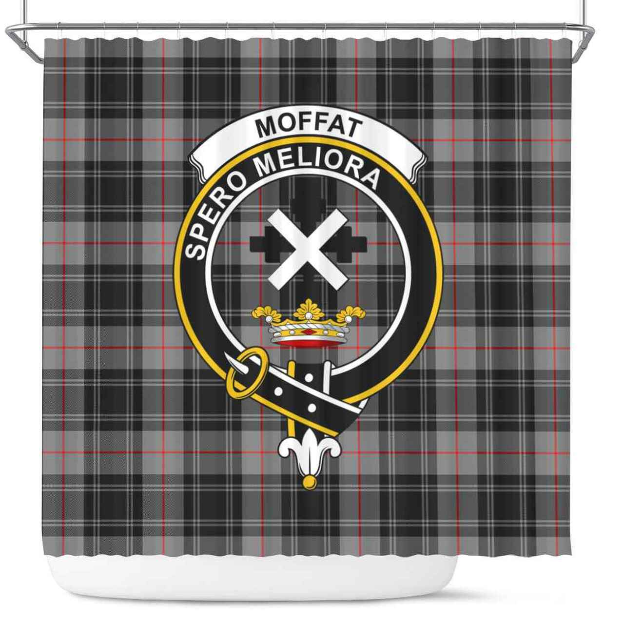 Moffat Tartan Crest Shower Curtain