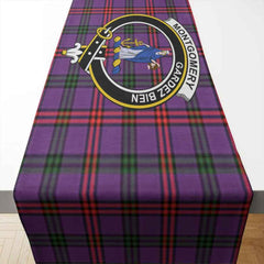 Montgomery Tartan Crest Table Runner - Cotton table runner