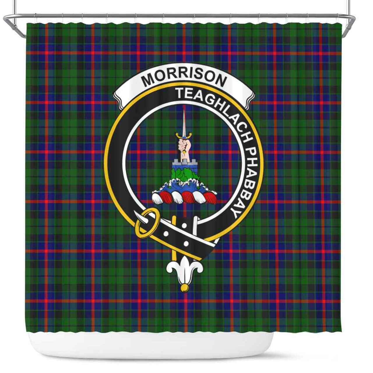 Morrison Tartan Crest Shower Curtain