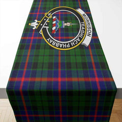 Morrison Tartan Crest Table Runner - Cotton table runner