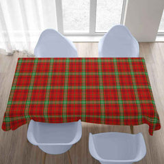 Morrison Red Modern Tartan Tablecloth