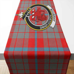 Moubray Tartan Crest Table Runner - Cotton table runner