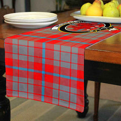 Moubray Tartan Crest Table Runner - Cotton table runner