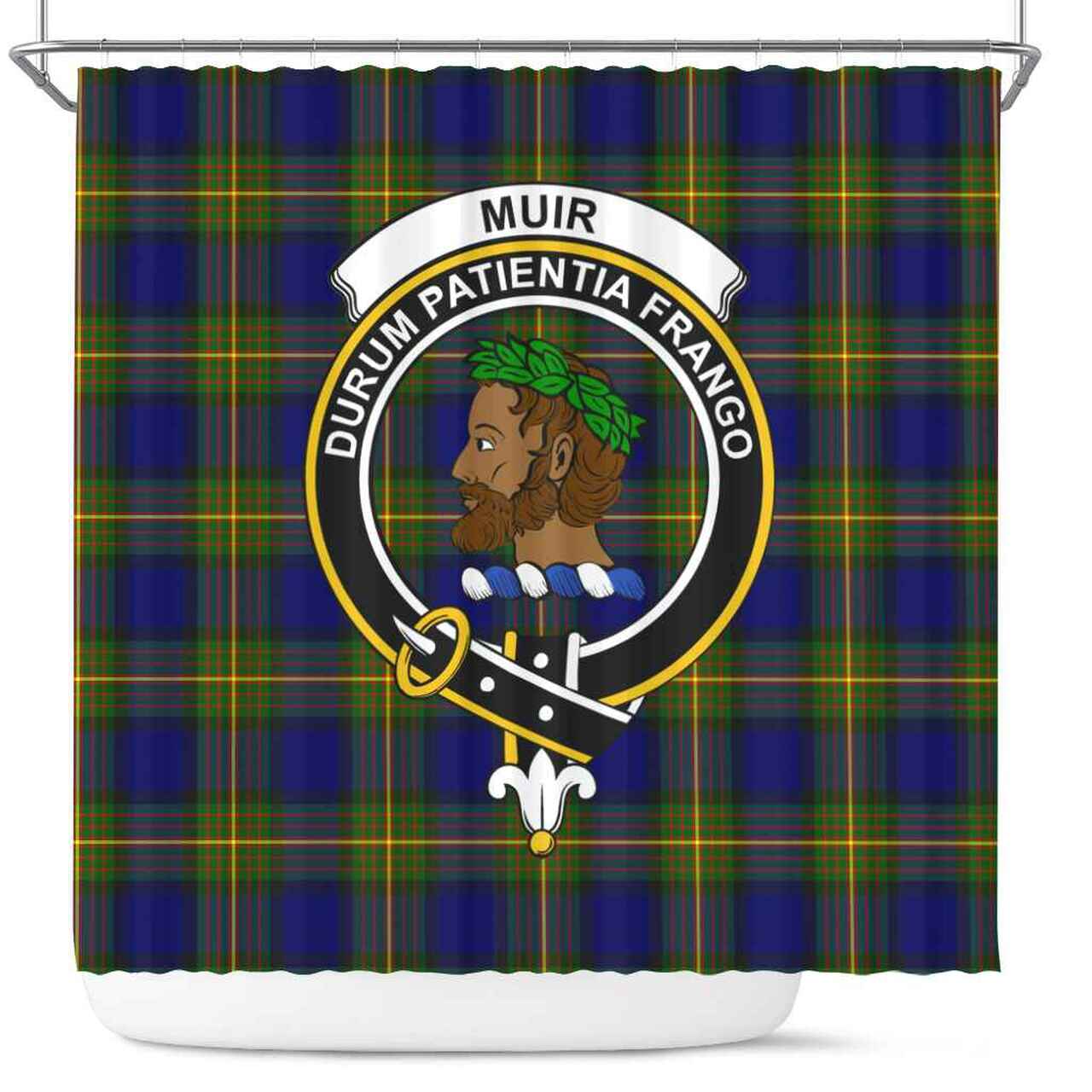 Muir Tartan Crest Shower Curtain