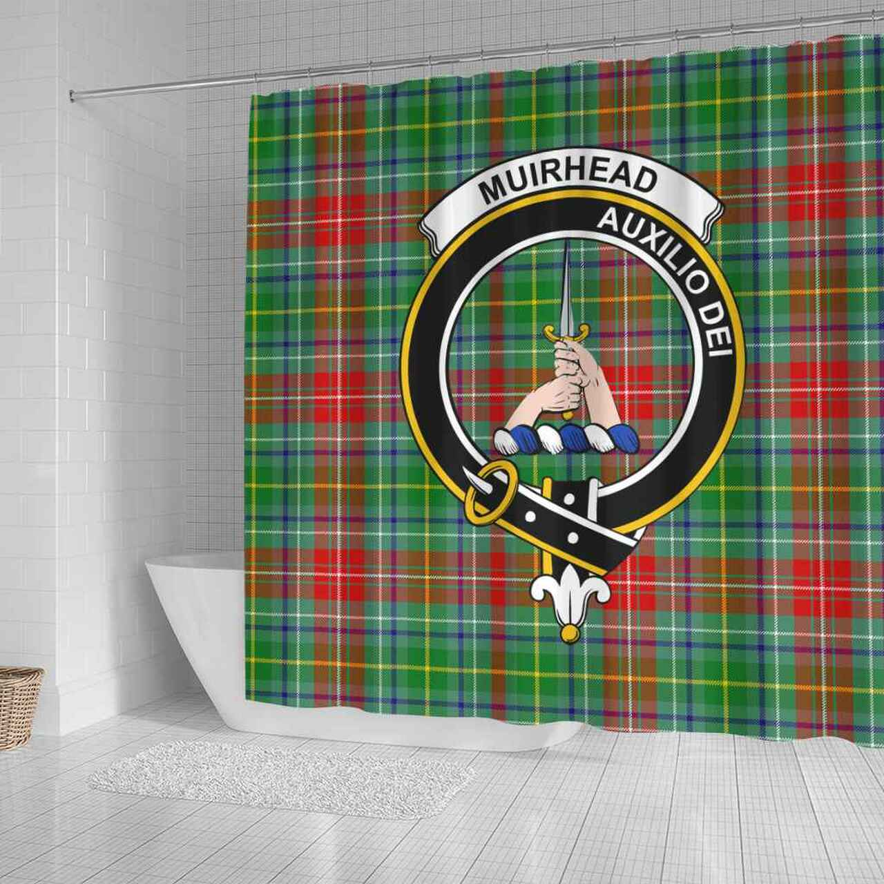 Muirhead Tartan Crest Shower Curtain