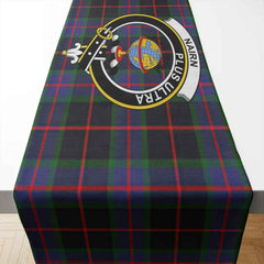 Nairn Tartan Crest Table Runner - Cotton table runner