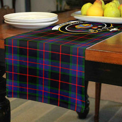 Nairn Tartan Crest Table Runner - Cotton table runner