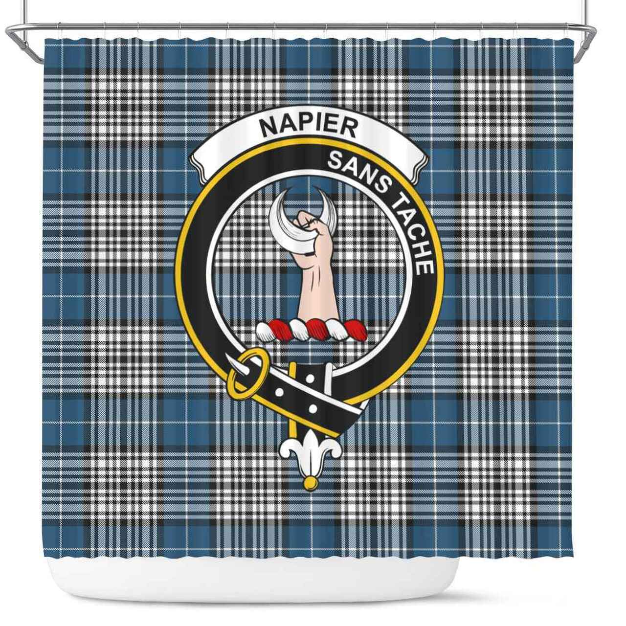 Napier Tartan Crest Shower Curtain