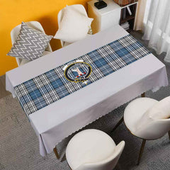 Napier Tartan Crest Table Runner - Cotton table runner