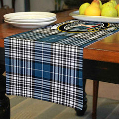 Napier Tartan Crest Table Runner - Cotton table runner