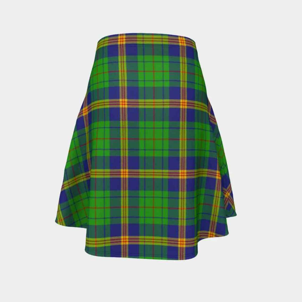 New Mexico Tartan Flared Skirt